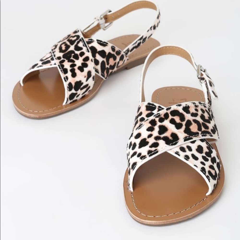Marc Fisher Ritely White Multi Pony Hair Sandals